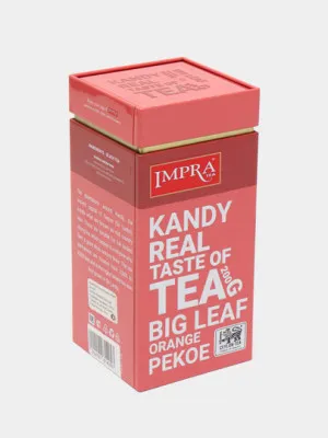 Чай чёрный Impra Kandy Real Taste of Tea Big Laef Orange Pekoe, 200 г