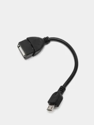OTG переходник с Micro USB на USB с проводом / отг