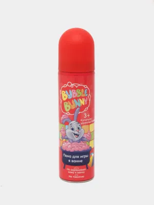 Пена для игры в ванне Bubble bunny, детская, розовая, 80 мл