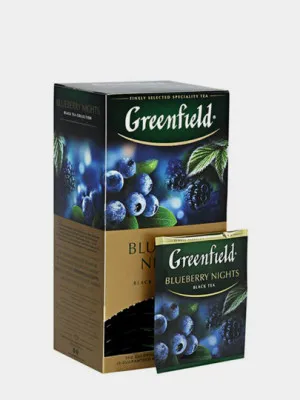 Чёрный чай Greenfield Blueberry Nights, 1.5 г, 25 шт