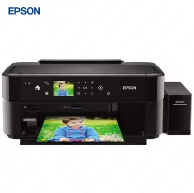 Струйный принтер Epson L810, цветная, A4, 38 стр/мин (цветн. А4), USB, черный