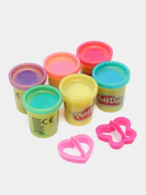Набор для лепки Play-Doh Набор с блестками 6 банок (A5417)