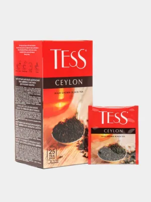 Чёрный чай TESS Цейлон, 2г * 25 пакетиков