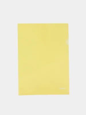 Папка-уголок Muller пластиковая А4, желтая