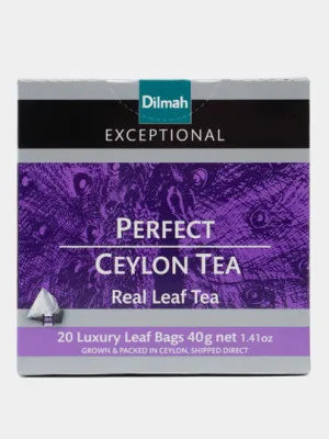 Чай чёрный классический Dilmah, Ceylon Perfect, 20 пирамидок, 2г