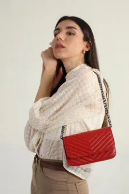 Женская сумка с тремя отделениями SHK Bag myz00000000236 Красный