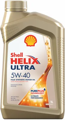 Масло синтетическое SHELL HELIX ULTRA  5W-40 1л