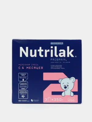Смесь молочная Nutrilak Premium 2, с 6-12 мес. 1050гр