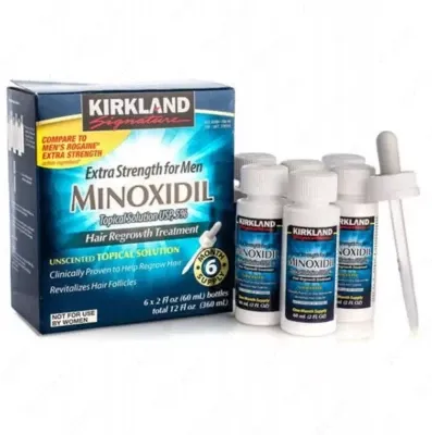 Minoxidil 5% - Kirkland-лосьон для роста волос и бороды