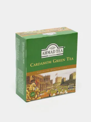 Чай зелёный Ahmad Tea Cardamom Green Tea, 100х 1.5гр, 150гр