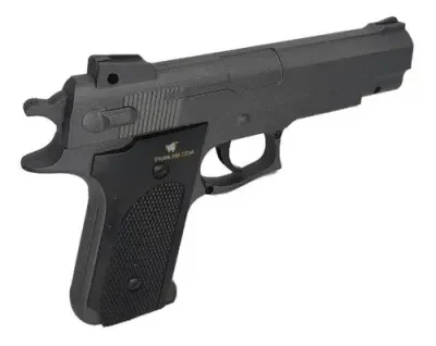 Детский пистолет air soft gun пневматический k-33a black