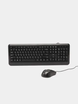 Проводной комплект, клавиатура + мышь 2Е MK404 USB Black