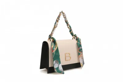 Женская сумка 1537 Кремово-зеленый