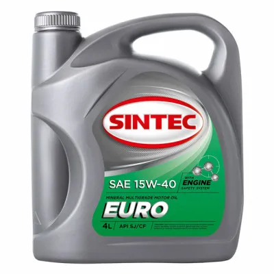 Масло минеральное Sintec Евро 15W-40 4л