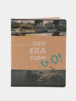 Тетрадь BG "Generation", в клетку, крафт, А5ф, 96 листов