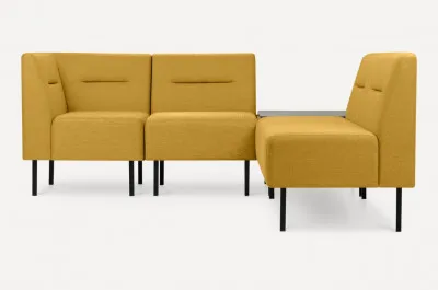Модульный диван Сэндж 3 Textile Yellow