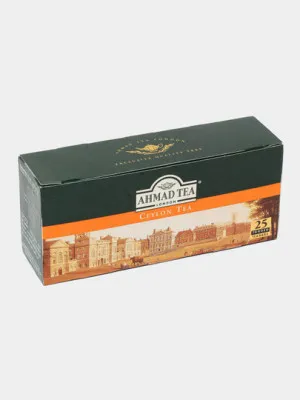 Чай чёрный Ahmad Tea байховый цейлонский мелкий, в пакетиках, 2 гр * 25 шт