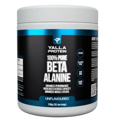 Аминокислоты Yalla Protein, Pure, Beta-Alanine, 100% чистый бета-аланинб 150g 50 servings