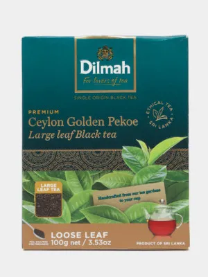 Чёрный чай Dilmah Ceylon Golden Pekoe, 100 г
