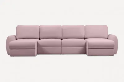 Модульный диван Полан-5 Velvet Pink