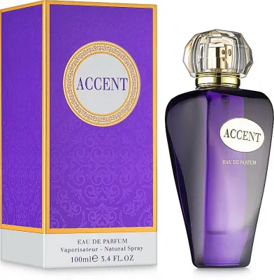 Ayollar va erkaklar uchun parfyum suvi, Fragrance World, Accent, 100 ml