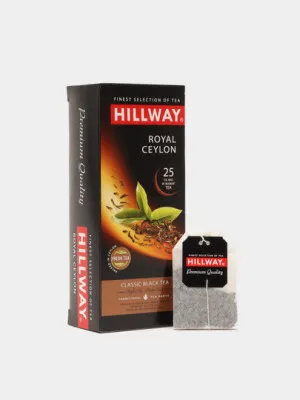Черный чай Hillway Royal Ceylon, 25 * 2 гр