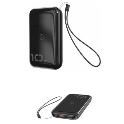 Tashqi batareya Baseus Mini S Bracket Wireless Charger / 10000mAh / 10/18W