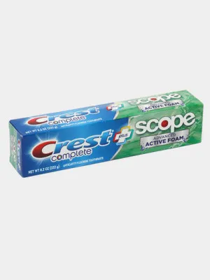 Зубная паста Crest Complete Plus Scope Advanced Active Foam (232 гр)