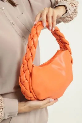 Женская сумка из мягкой кожи SHK Bag MYZ003BETL Оранжевый