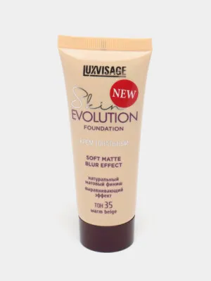 Крем тональный LUXVISAGE Skin EVOLUTION soft matte blur effect, тон 35 Warm beige, 35гр