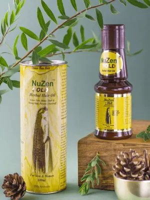Масло 'NuZen Gold Herbal Hair Oil' для роста и восстановления волос
