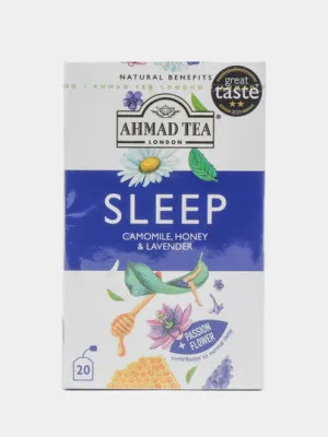 Чай травяной Ahmad Tea Sleep Натуральные преимущества для сна 20 пакетиков