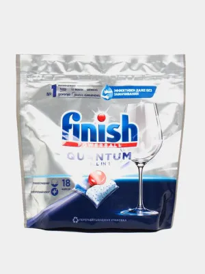 Средство для мытья посуды FINISH Quantum 18 таблеток х7