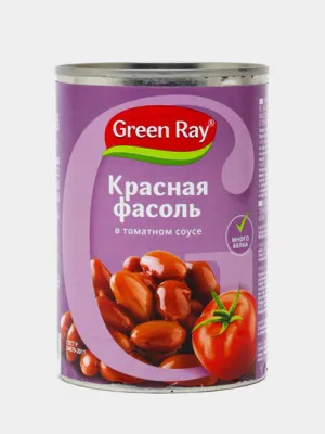 Фасоль красная Green Ray в томатном соусе 425мл