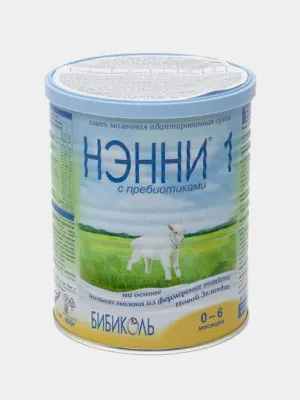 Сухая молочная смесь НЭННИ 1 на основе козьего молока с пребиотиками 0-6м 400 гр