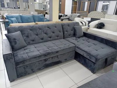 Угловой диван с выдвижным механизмом модель 6