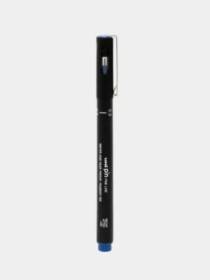 Ручка фетровая Uni PIN Fine Line 0.3 синяя