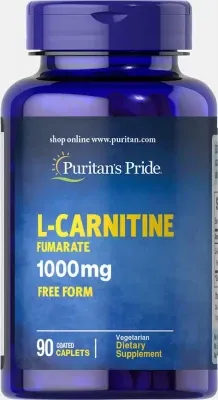 Карнитин Puritan's Pride, L-Carnitine Fumarate 1000 мг (90 таблеток)