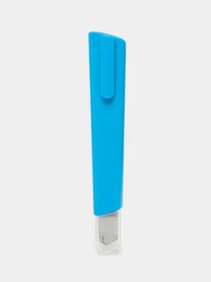 Нож канцелярский 9 мм (синий) 2038 Deli