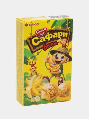 Печенье Chocoboy Safari Banan 42 гр 30шт в кор)