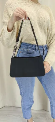 Женская сумка-багет с цепочкой SHK Bag MYZ0000TRCS Черный
