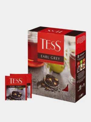Чёрный чай TESS Earl Grey 1.6 гр 100 штук