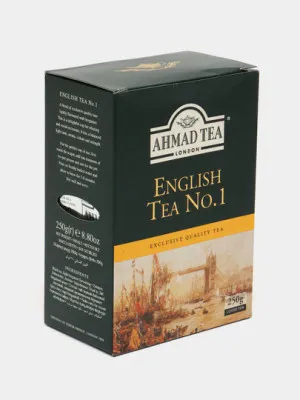 Чай чёрный Ahmad Tea с ароматом бергамота, English Tea № 1, 250 гр