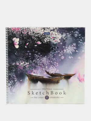Тетрадь Hatber SketchBook Premium Цветение сакуры, 32 листа, А3f, 290*290 мм, 160г/кв.м.