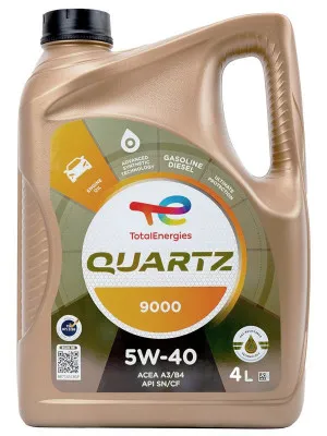 Моторное масло QUARTZ 9000 5W40 4л