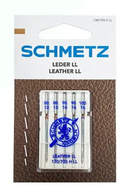 Иглы для кожи Schmetz №80(2), 90(2), 100 5шт