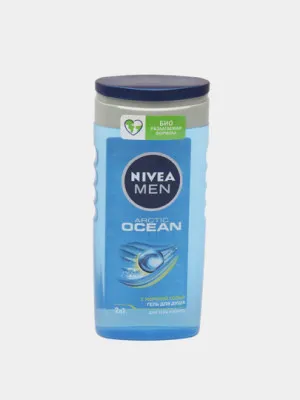 Гель для душа Nivea Men Arctic Ocean 2in1, с морской солью, 250 мл