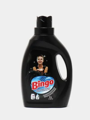 Гель для стирки белья Bingo Liquid Laundry Detergent, Black&Dark Colors, 1 литр