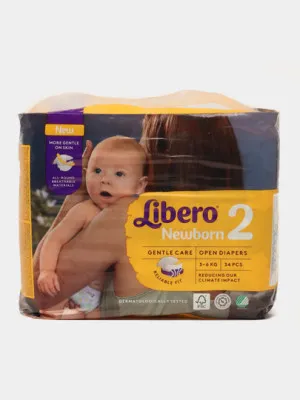 Подгузники Libero Newborn 2, 3-6 кг, 34 шт
