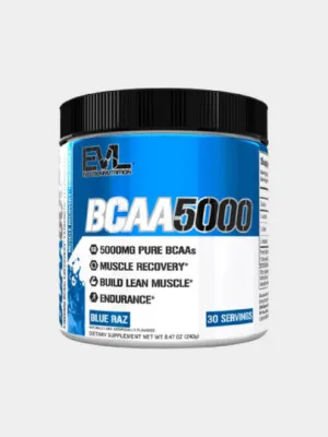 БЦАА EVLution Nutrition BCAA 5000 Blue Raz, 30 порций